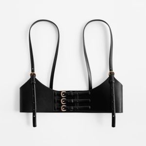 Zara black limited edition harness belt